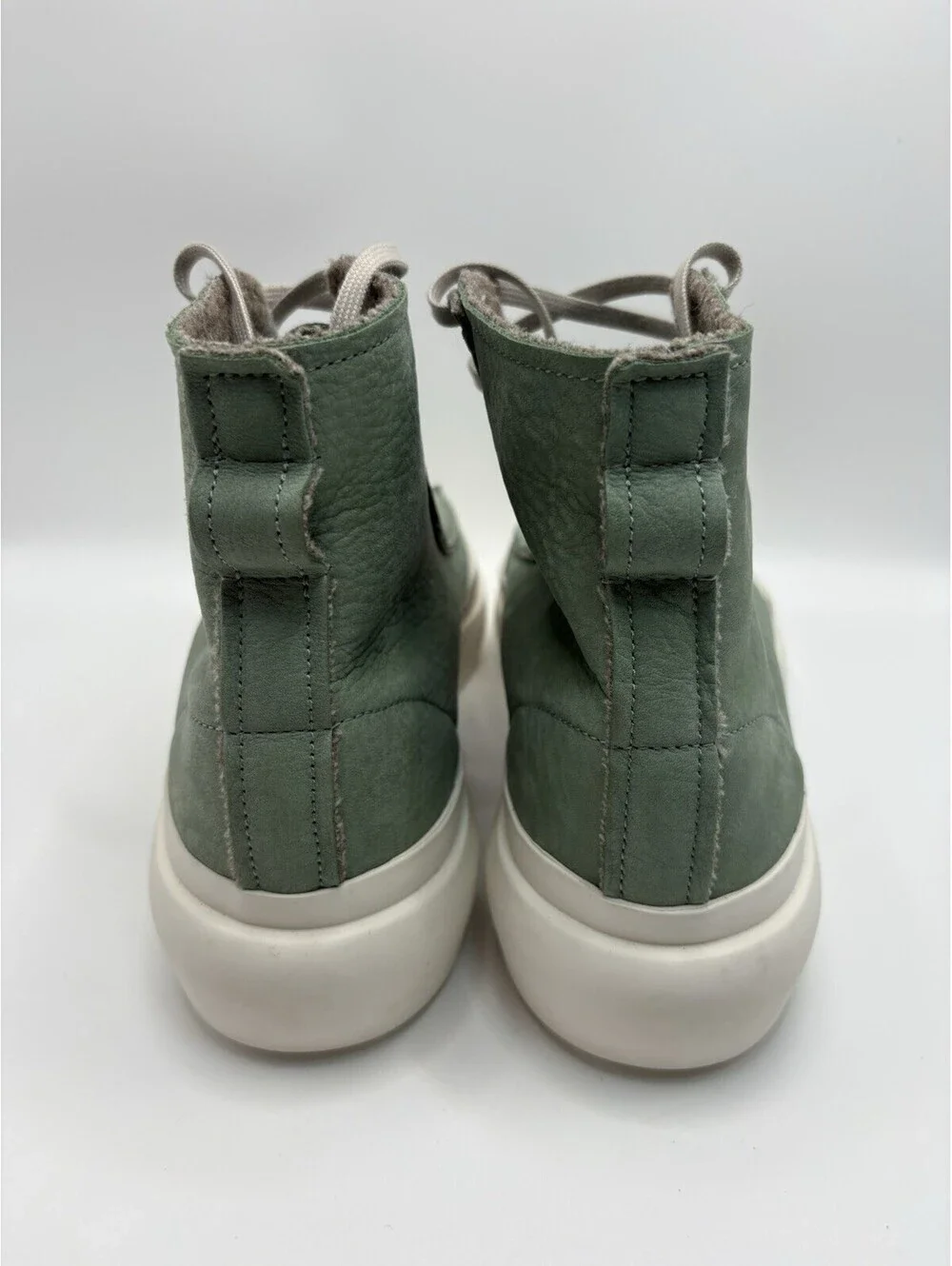 Adidas Y-3 Yohji Yamamoto Green Leather Nizza Hi Sneakers IG2922 Size 9